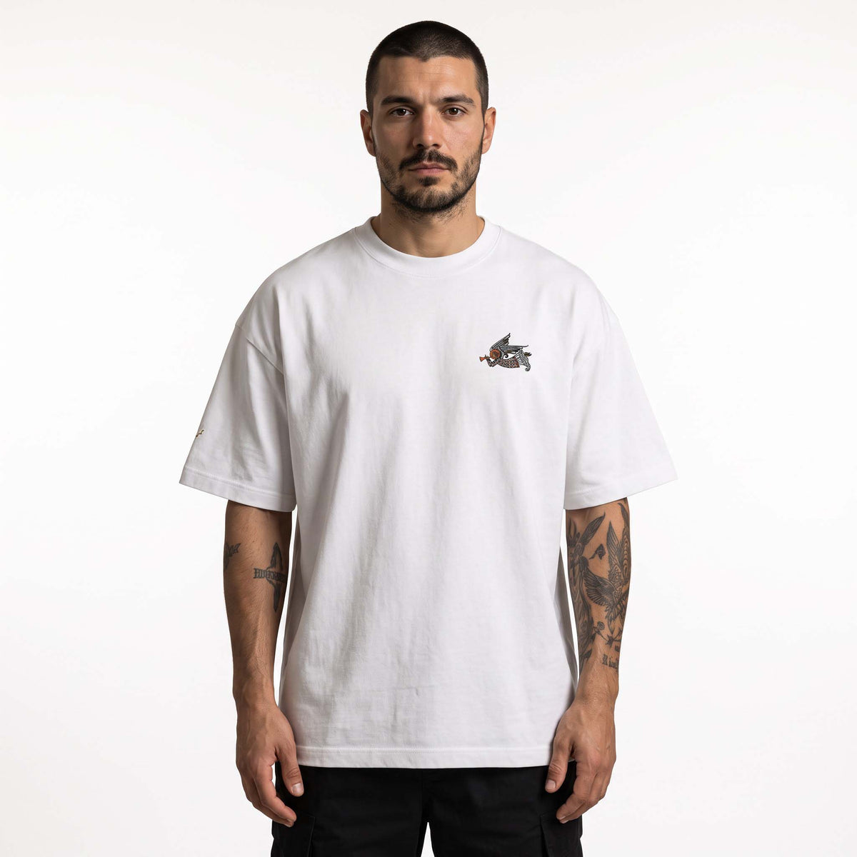 MESSENGER ANGEL EMBROIDERY TEE